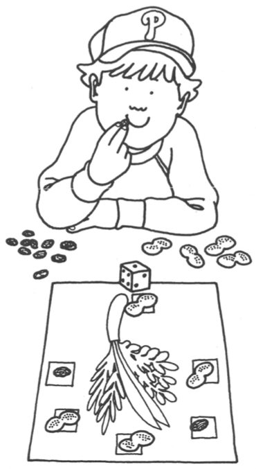 Zeichnung von einem spielenden Jungen