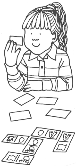 Zeichnung von einem spielenden Mädchen