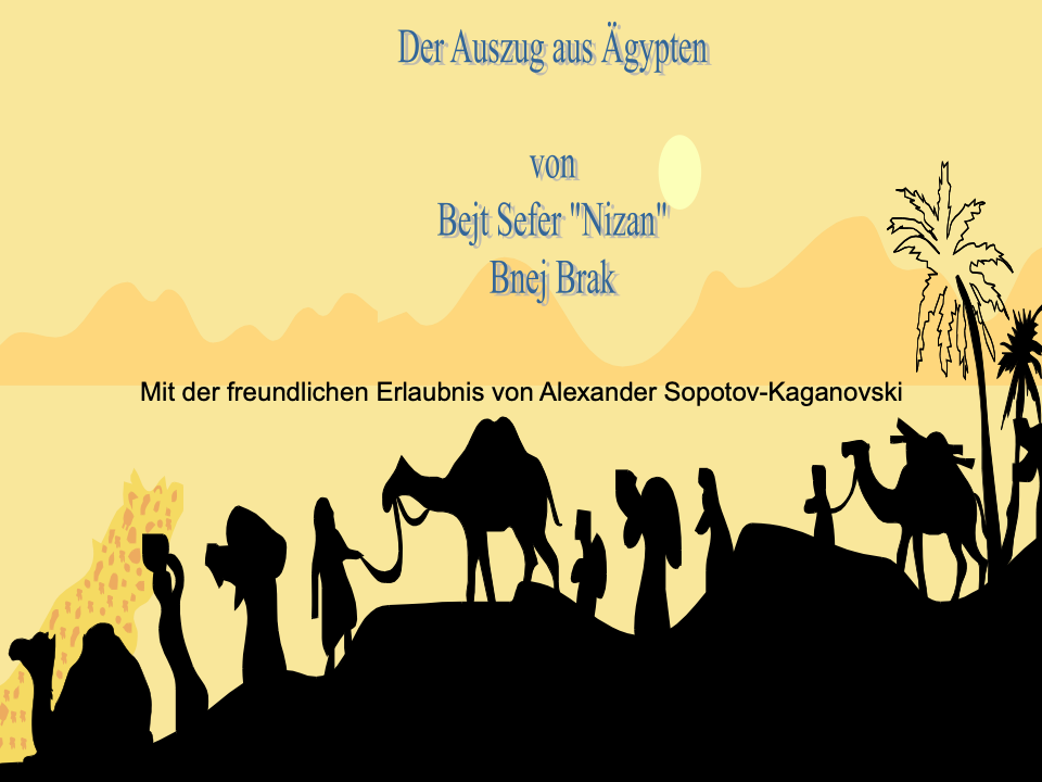 Ein Bild von dem Auszug aus Ägypten 