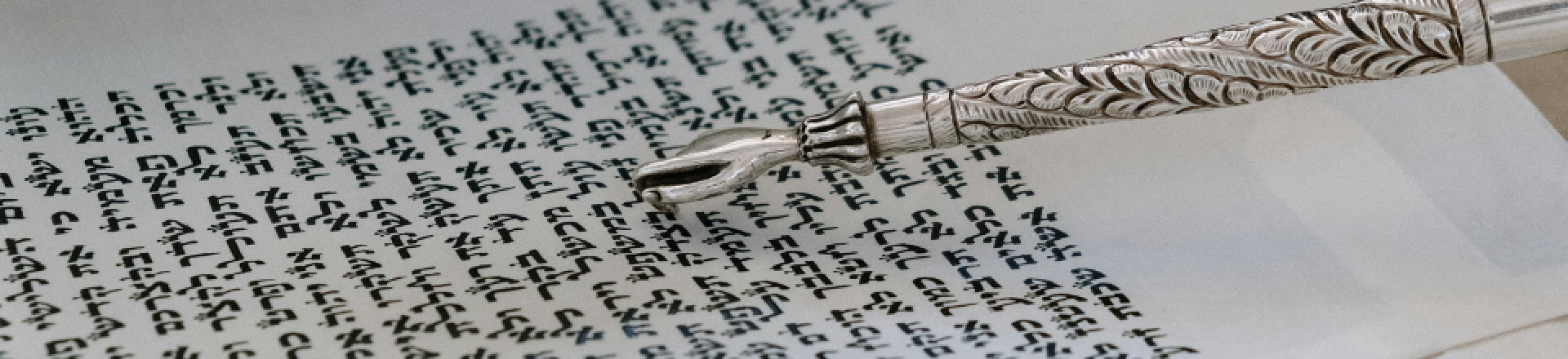 Foto einer geöffneten Torarolle